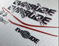Evinrude 225HP E-tec (90° V6, 3.3L) White Cowling Outboard Decal Kit